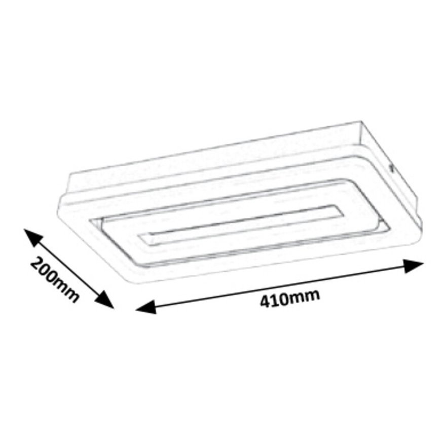 Rabalux - LED-Deckenleuchte LED/40W/230V 20x41 cm