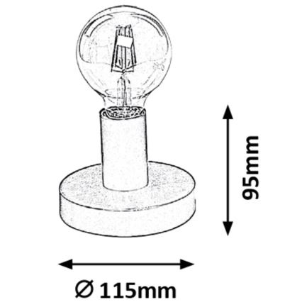 Rabalux - Tischlampe 1xE27/60W/230V