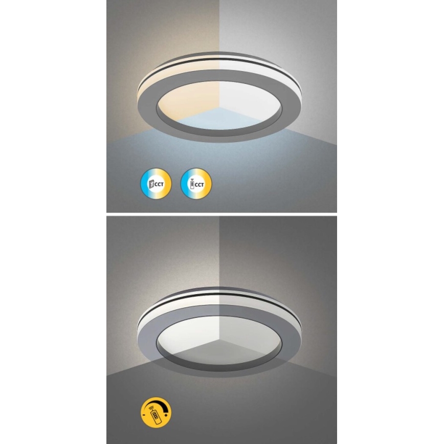 Rabalux - LED dimmbare Deckenleuchte LED/47W/230V 3000-6500K + Fernbedienung Ø 48 cm