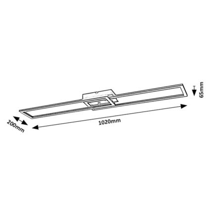 Rabalux - LED dimmbares Deckenleuchte LED/38W/230V 3000-6500K Wi-Fi Tuya + Fernbedienung