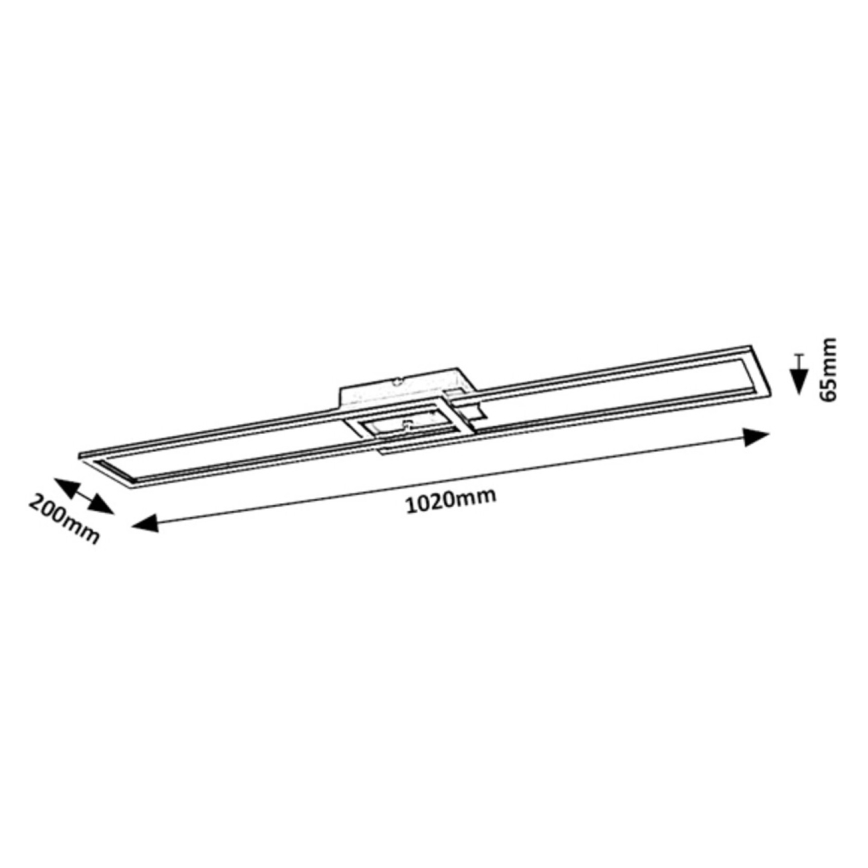 Rabalux - LED dimmbares Deckenleuchte LED/38W/230V 3000-6500K Wi-Fi Tuya + Fernbedienung