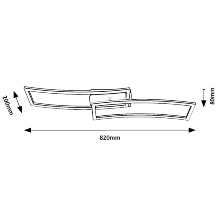 Rabalux - LED-Deckenleuchte LED/40W/230V 3000K 82x20 cm