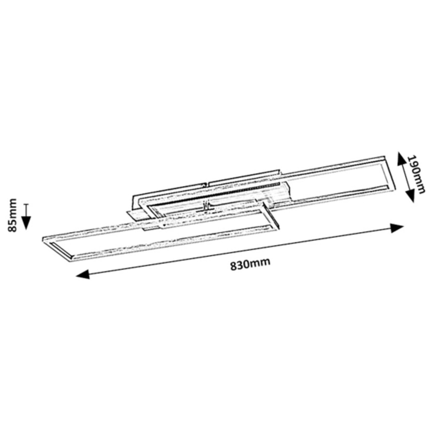 Rabalux - LED dimmbare Deckenleuchte LED/40W/230V 4000K
