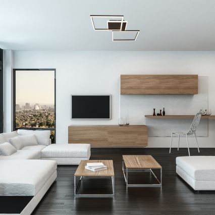Rabalux - LED-Deckenleuchte LED/40W/230V 3000K schwarz 39x50 cm