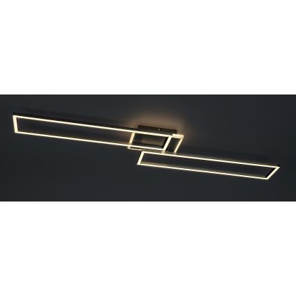 Rabalux - LED dimmbares Deckenleuchte LED/40W/230V 2700-6500K Wi-Fi Tuya mattchrom + Fernbedienung 25x110 cm