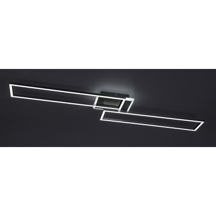 Rabalux - LED dimmbares Deckenleuchte LED/40W/230V 2700-6500K Wi-Fi Tuya mattchrom + Fernbedienung 25x110 cm