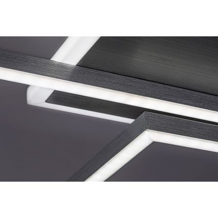 Rabalux - LED dimmbares Deckenleuchte LED/40W/230V 2700-6500K Wi-Fi Tuya mattchrom + Fernbedienung 25x110 cm