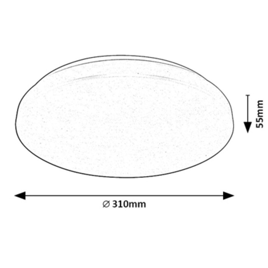 Rabalux - LED RGB dimmbares Deckenleuchte LED/24W/230V Wi-Fi Tuya 3000-6500K 31 cm