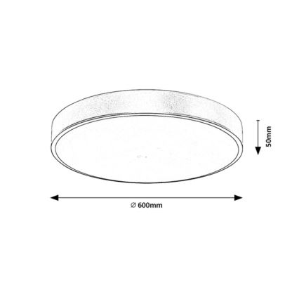 Rabalux - LED dimmbares Deckenleuchte LED/60W/230V 3000-6000K + Fernbedienung