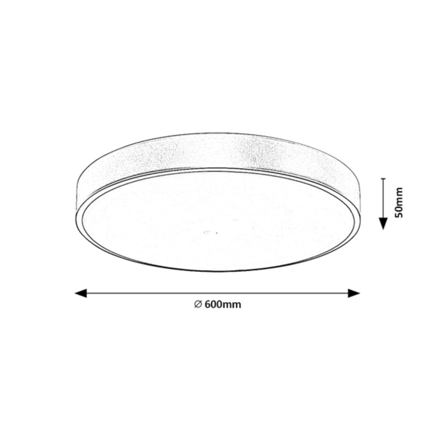 Rabalux - LED dimmbares Deckenleuchte LED/60W/230V 3000-6000K + Fernbedienung