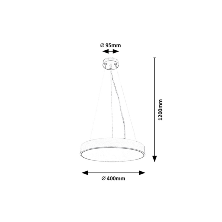 Rabalux - LED Hängeleuchte an Kabel LED/36W/230V 4000K silber
