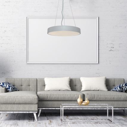 Rabalux - LED dimmbare Hängeleuchte an Kabel LED/60W/230V silber 3000-6000K + Fernbedienung