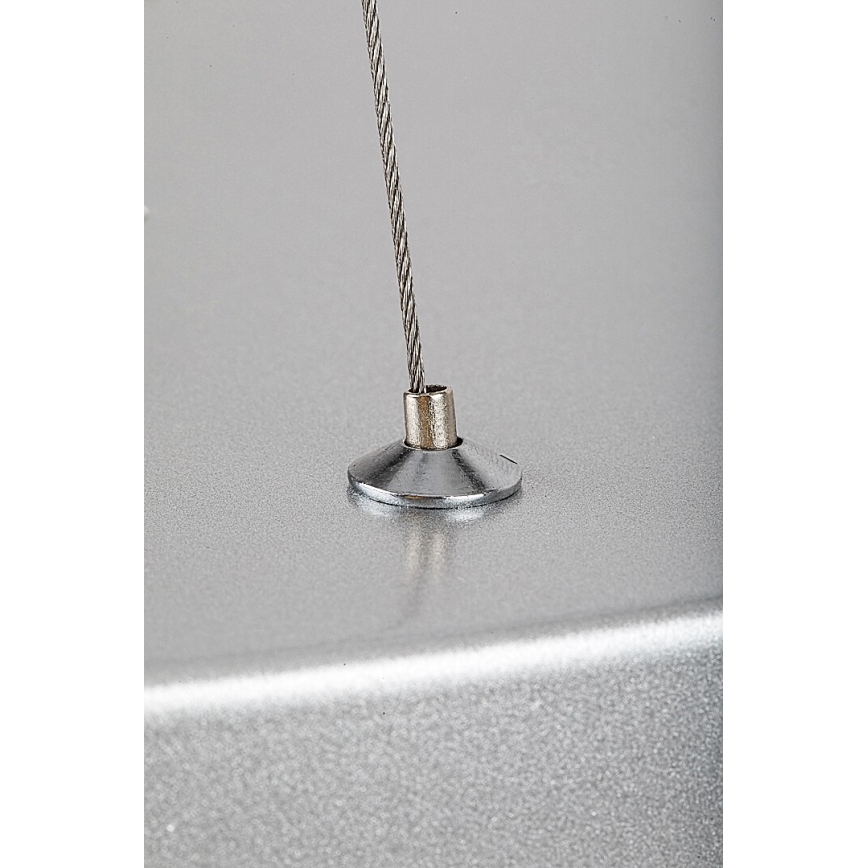 Rabalux - LED dimmbare Hängeleuchte an Kabel LED/60W/230V silber 3000-6000K + Fernbedienung