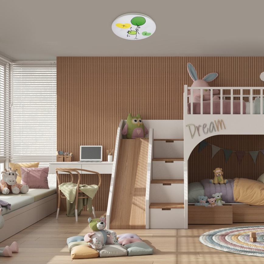 Rabalux - LED-Kinder-Deckenleuchte, 24 W, 230 V, 3000 K, Ø 37,5 cm
