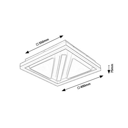 Rabalux - LED dimmbare Deckenleuchte LED/73W/230V + Fernbedienung