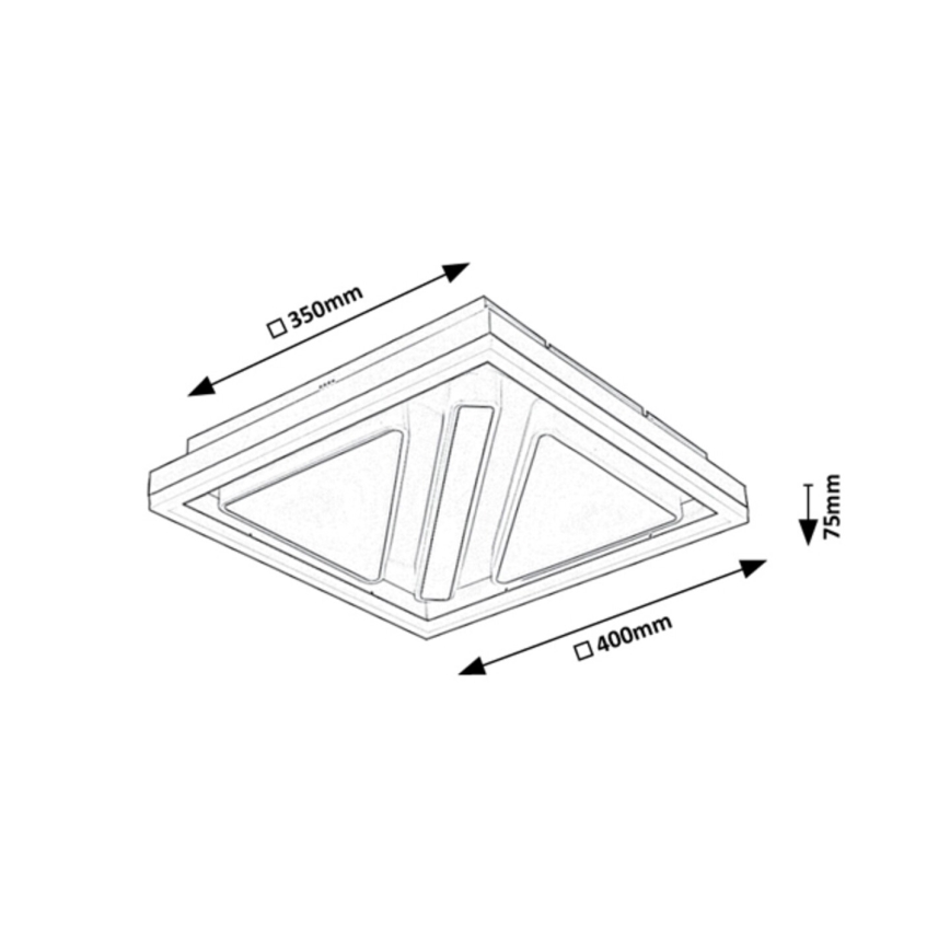 Rabalux - LED dimmbare Deckenleuchte LED/73W/230V + Fernbedienung