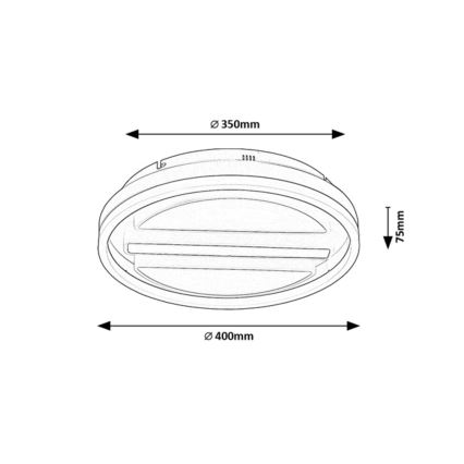 Rabalux - LED dimmbare Deckenleuchte LED/55W/230V + Fernbedienung