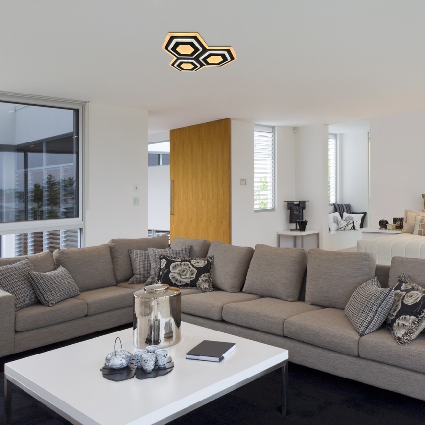 Rabalux - Dimmbare LED-Deckenleuchte LED/72W/230V 3000/6000K 41,5x41,5 cm + Fernbedienung