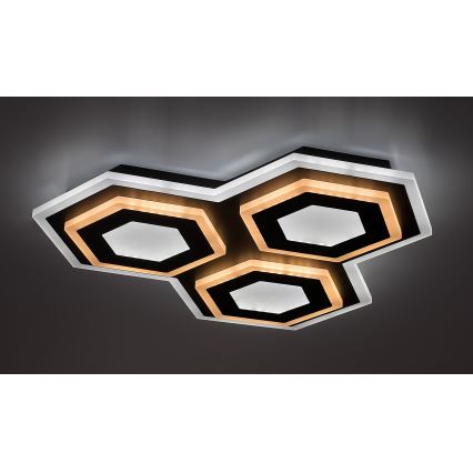 Rabalux - Dimmbare LED-Deckenleuchte LED/72W/230V 3000/6000K 41,5x41,5 cm + Fernbedienung