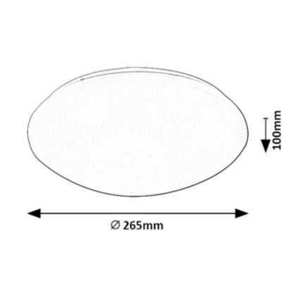 Rabalux - LED-Deckenleuchte mit Sensor LED/12W/230V IP44 4000K d 26,5 cm