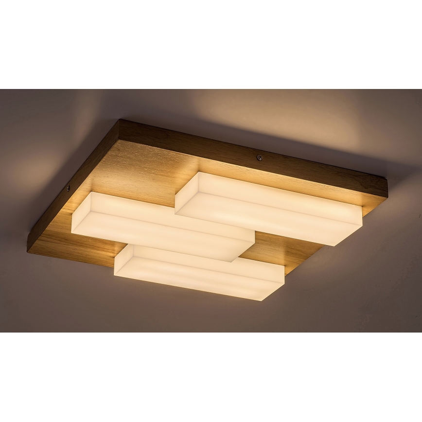 Rabalux - LED-Deckenleuchte LED/30W/230V 3000K Eiche 40x40 cm