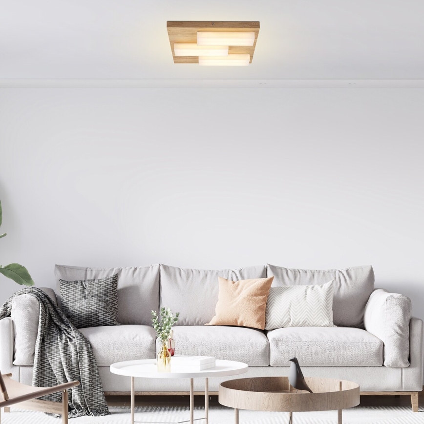 Rabalux - LED-Deckenleuchte LED/30W/230V 3000K Eiche 40x40 cm