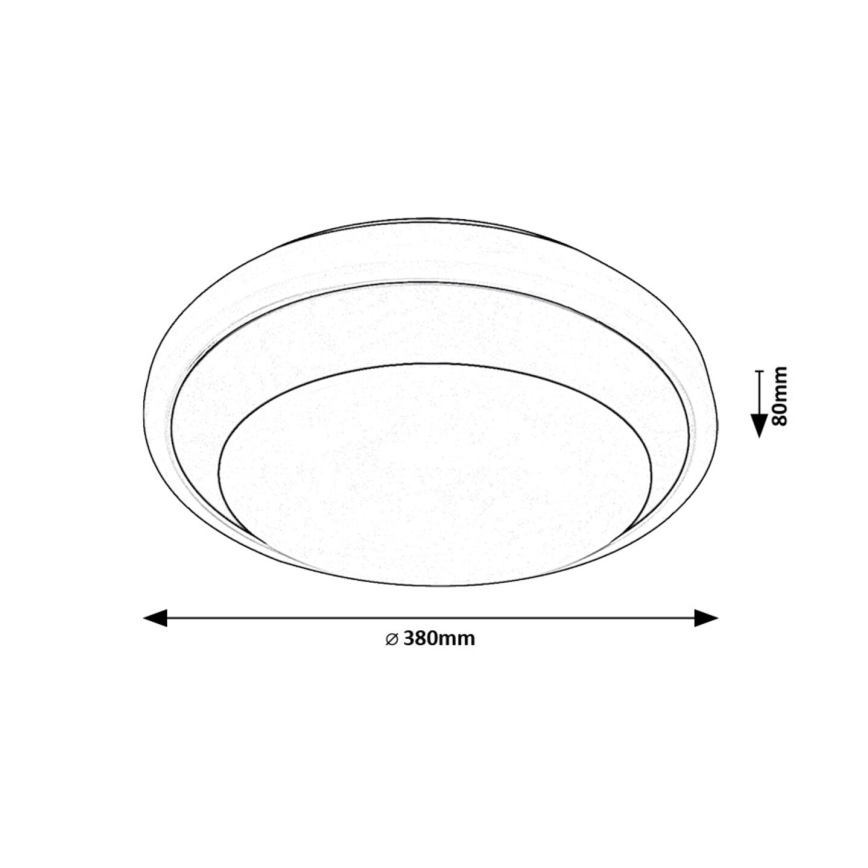 Rabalux - LED-Deckenleuchte LED/24W/230V 4000K d 38 cm