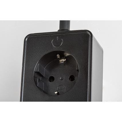 Rabalux - LED-dimmbare Wandleuchte LED/4W/230V mit USB-Anschluss für die Steckdose schwarz