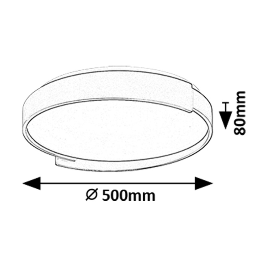 Rabalux - Dimmbare LED-Deckenleuchte LED/48W/230V 3000-6500K + Fernbedienung