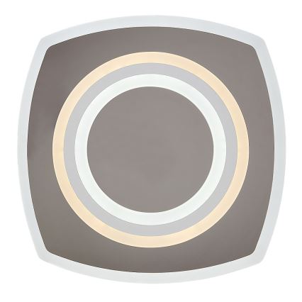 Rabalux - Dimmbare LED-Deckenleuchte LED/60W/230V 3000/4000/6000K mattchrom + Fernbedienung 48x48 cm