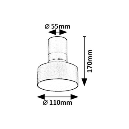 Rabalux - LED-Deckenleuchte LED/10W/230V 3000K schwarz