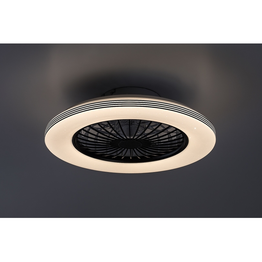 Rabalux - Dimmbare LED-Deckenleuchte mit Ventilator LED/48W/230V 3000-6500K + Fernbedienung