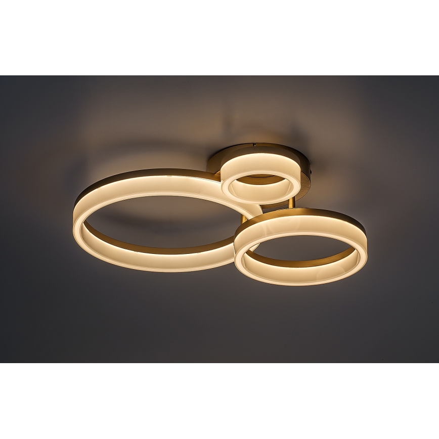 Rabalux - LED-Deckenleuchte LED/24W/230V 3000/4000/6500K golden 38x51 cm