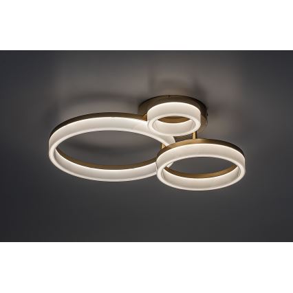 Rabalux - LED-Deckenleuchte LED/24W/230V 3000/4000/6500K golden 38x51 cm