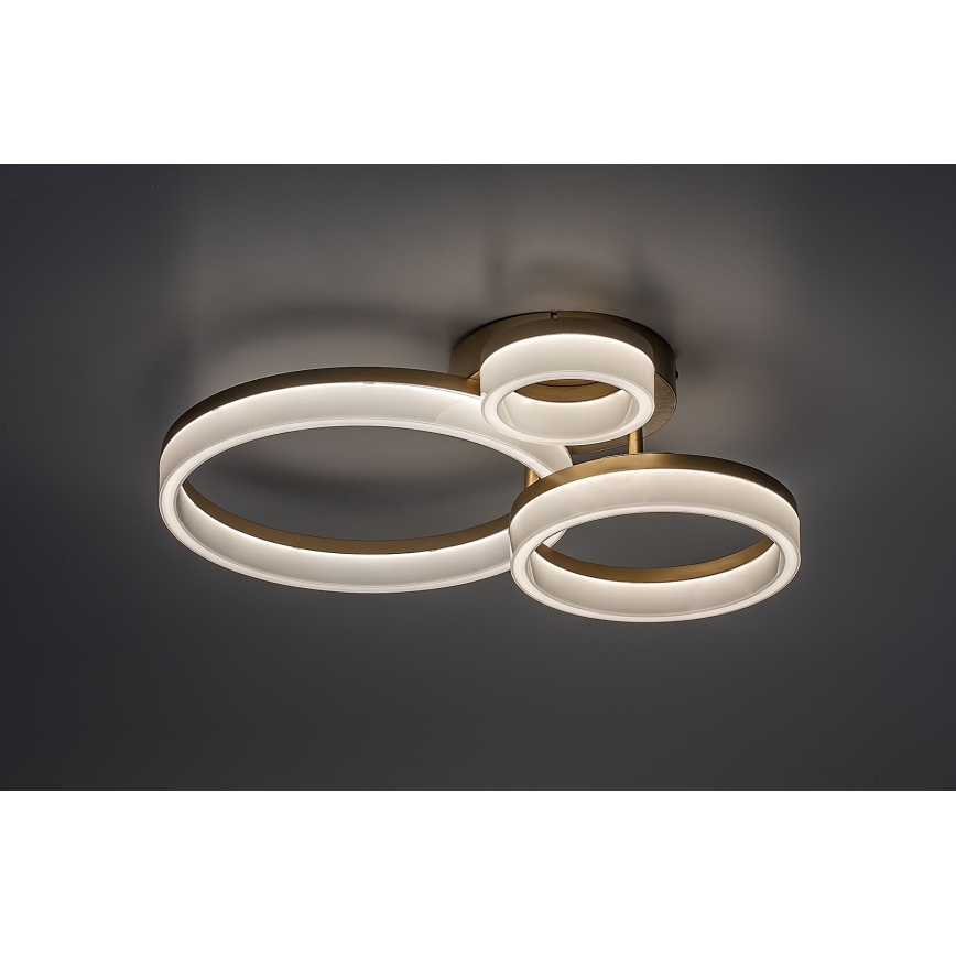 Rabalux - LED-Deckenleuchte LED/24W/230V 3000/4000/6500K golden 38x51 cm