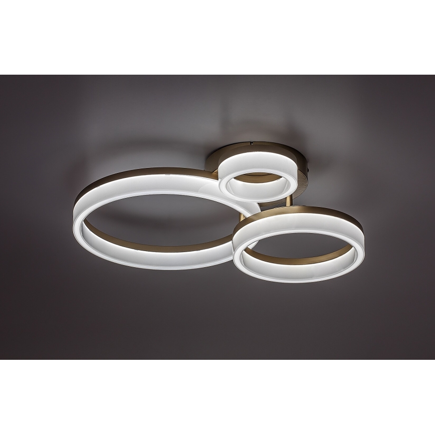 Rabalux - LED-Deckenleuchte LED/24W/230V 3000/4000/6500K golden 38x51 cm