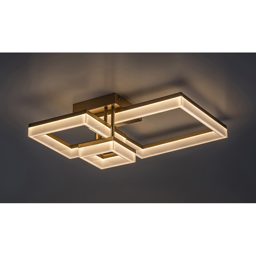 Rabalux - LED-Deckenleuchte LED/22W/230V 3000/4000/6500K golden 47x47 cm