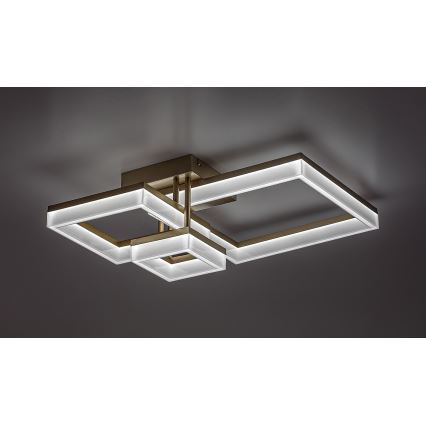 Rabalux - LED-Deckenleuchte LED/22W/230V 3000/4000/6500K golden 47x47 cm