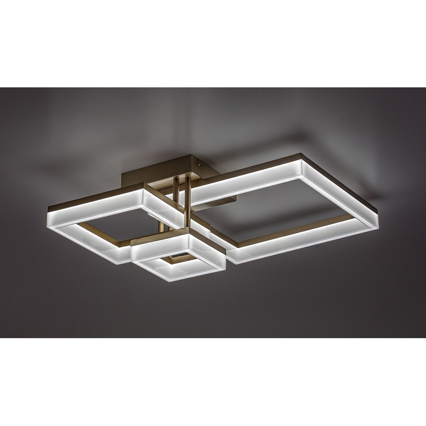 Rabalux - LED-Deckenleuchte LED/22W/230V 3000/4000/6500K golden 47x47 cm