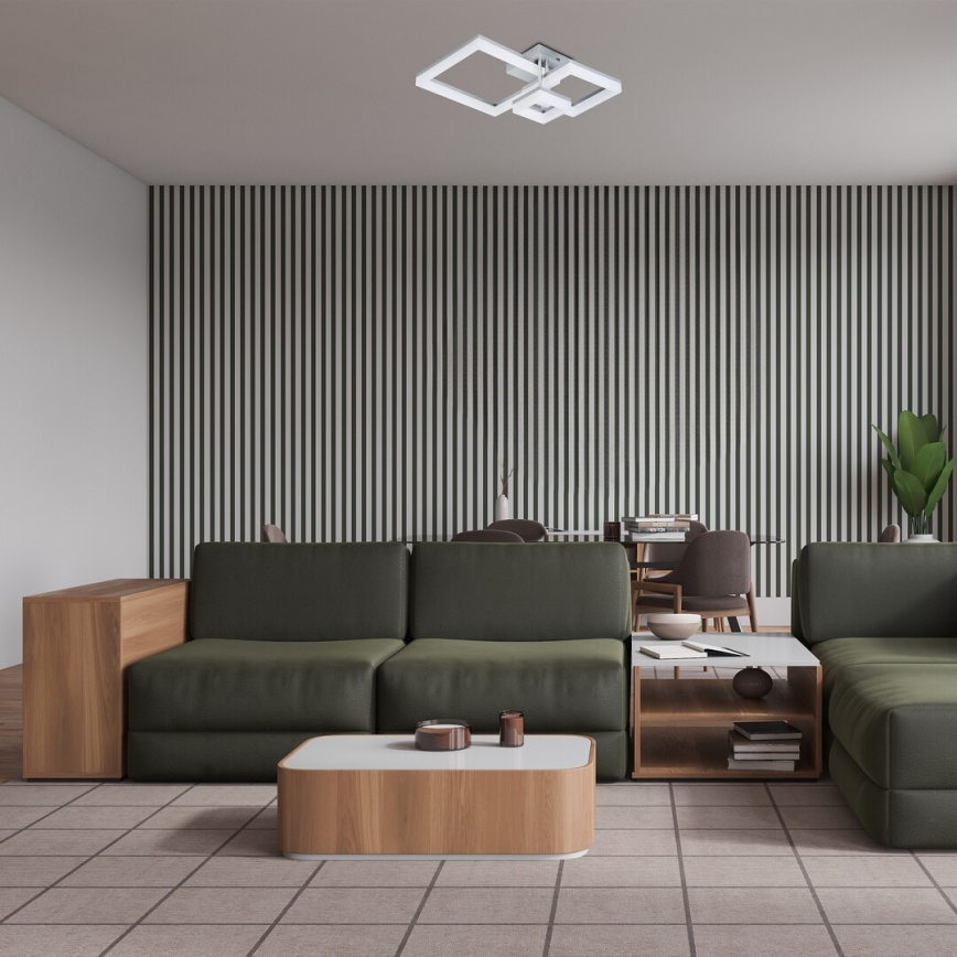 Rabalux - LED-Deckenleuchte LED/22W/230V 3000/4000/6500K matt Chrom 47x47 cm