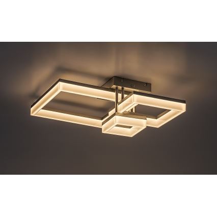 Rabalux - LED-Deckenleuchte LED/22W/230V 3000/4000/6500K matt Chrom 47x47 cm