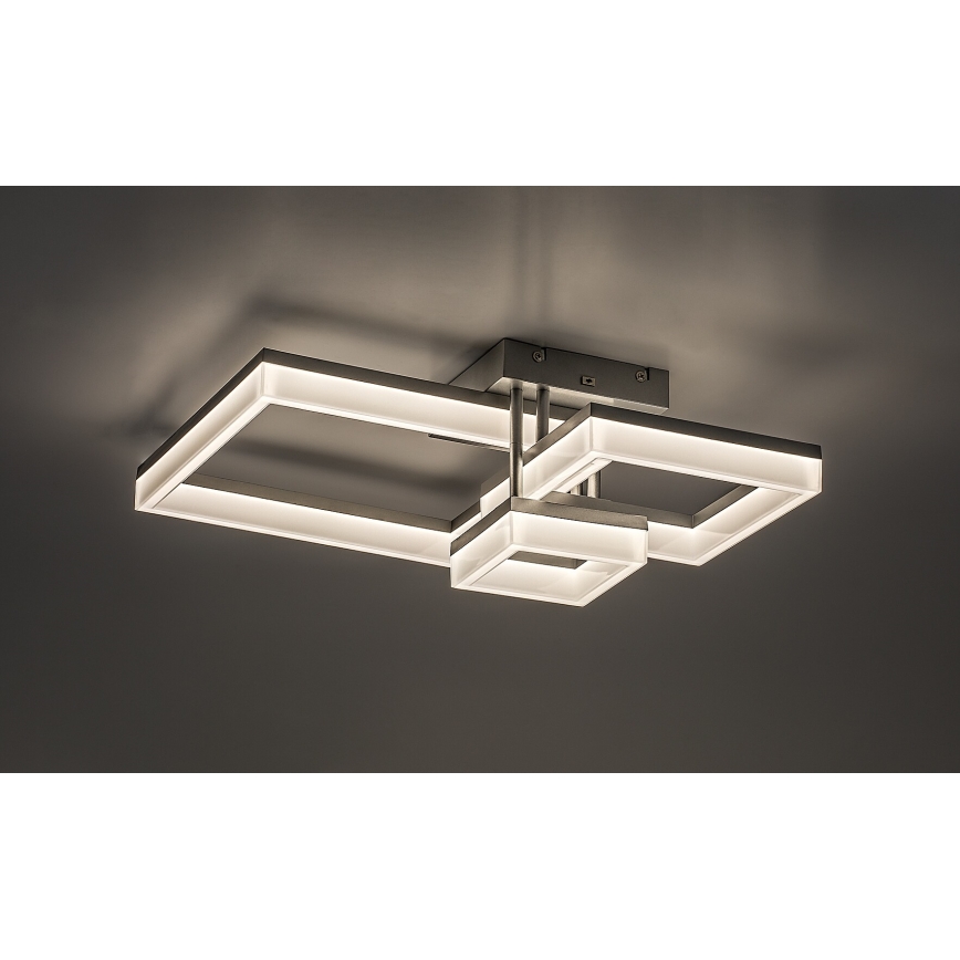 Rabalux - LED-Deckenleuchte LED/22W/230V 3000/4000/6500K matt Chrom 47x47 cm