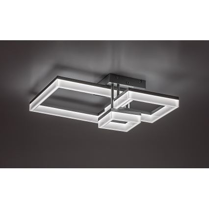 Rabalux - LED-Deckenleuchte LED/22W/230V 3000/4000/6500K matt Chrom 47x47 cm