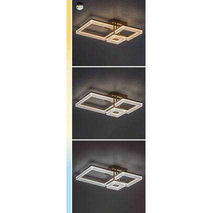 Rabalux - LED-Deckenleuchte LED/22W/230V 3000/4000/6500K matt Chrom 47x47 cm
