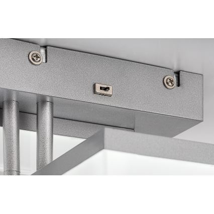 Rabalux - LED-Deckenleuchte LED/22W/230V 3000/4000/6500K matt Chrom 47x47 cm