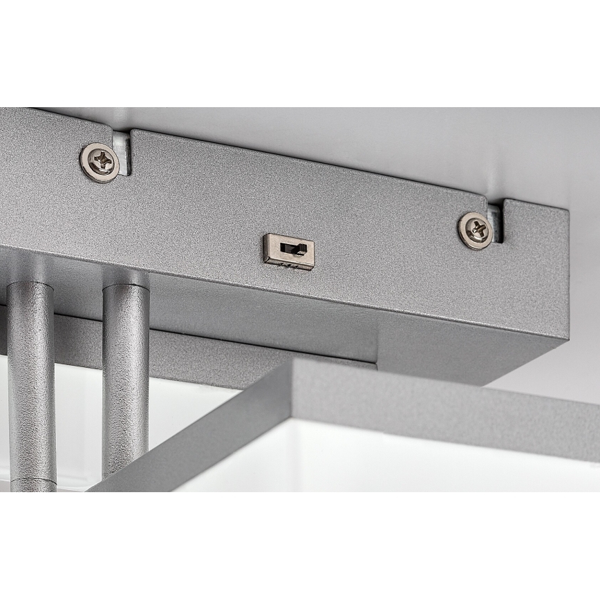 Rabalux - LED-Deckenleuchte LED/22W/230V 3000/4000/6500K matt Chrom 47x47 cm