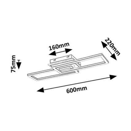 Rabalux - dimmbare LED-Deckenleuchte LED/30W/230V 3000-6500K + Fernbedienung Länge 60 cm