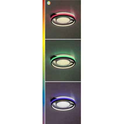 Rabalux - Dimmbare LED-RGB-Deckenleuchte LED/40W/230V 3000-6500K + Fernbedienung