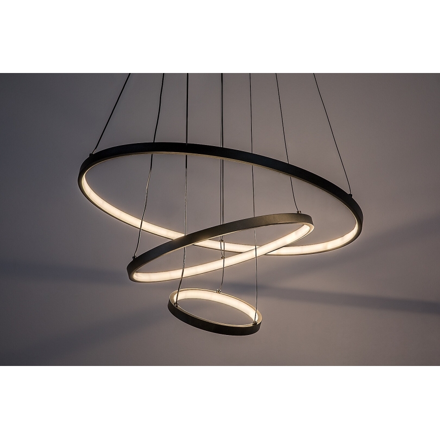 Rabalux - Dimmbare LED-Hängeleuchte an Stahlseil LED/90W/230V 3000-6500K + Fernbedienung