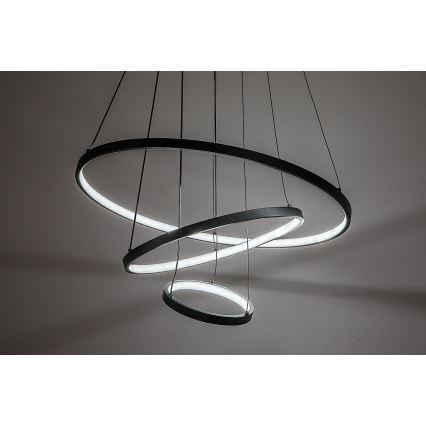Rabalux - Dimmbare LED-Hängeleuchte an Stahlseil LED/90W/230V 3000-6500K + Fernbedienung